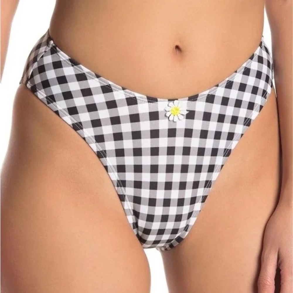 Betsey Johnson gingham bikini bottoms